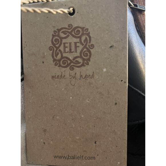 NEW Bali ELF Handmade Passage Lace Up Boots •8• Black Leather Bootie Shoes $190 - Picture 9 of 14